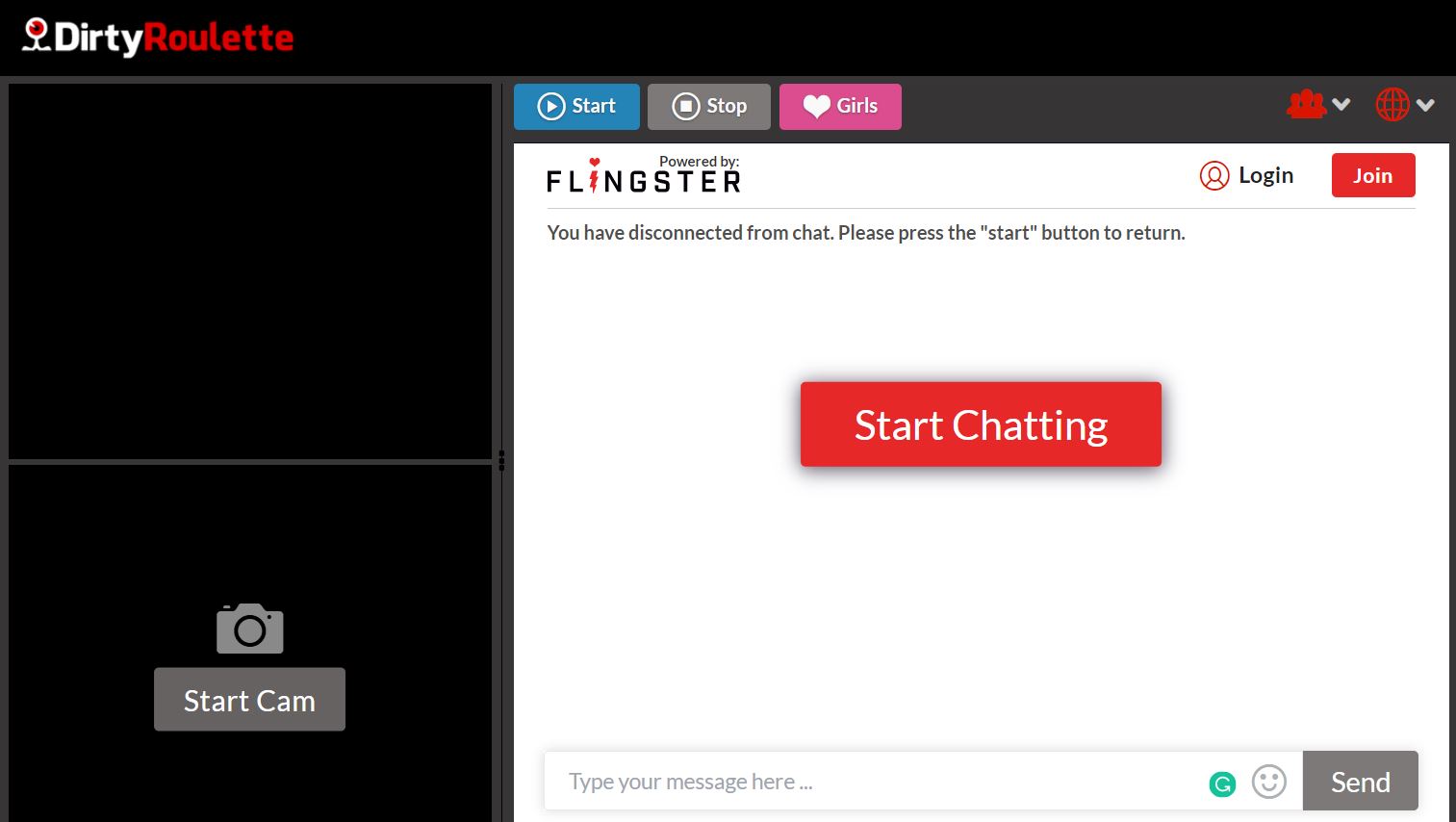 dirty roulette cam chat