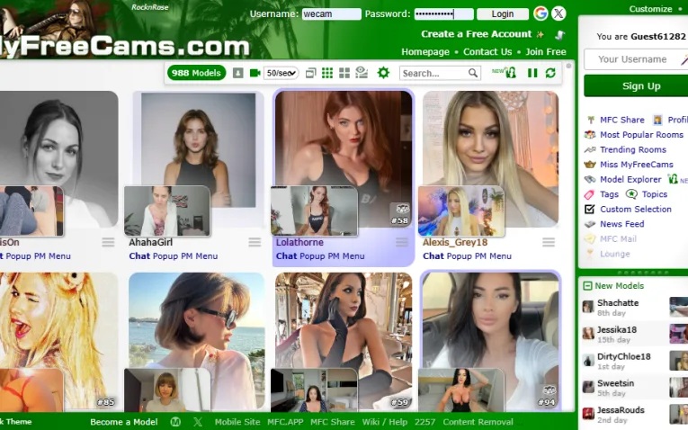 myfreecams feature